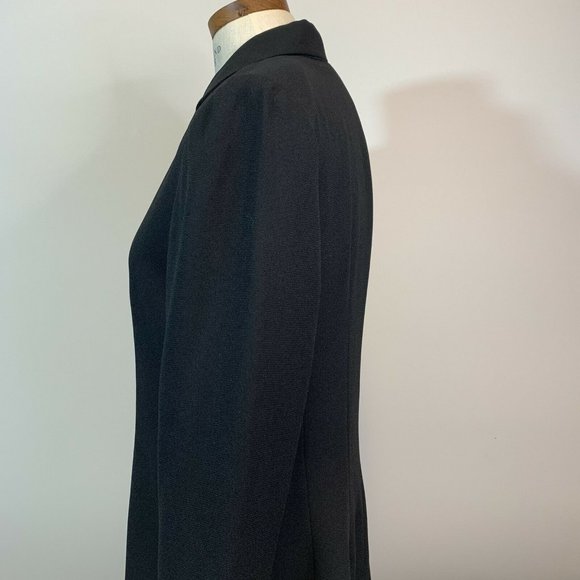 Herman Geist Black 3 Button Blazer Women Size 8 - Picture 4 of 10